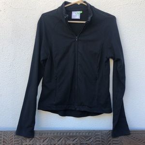 Restore Clothing black zip up sweatshirt